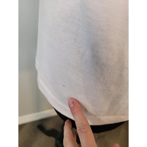 VTG 90s Fruit of the Loom Cow Sunflower Tee Pink L USA Made Single Stitch GVC - Picture 10 of 10